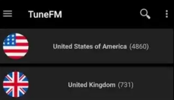 TuneFm app