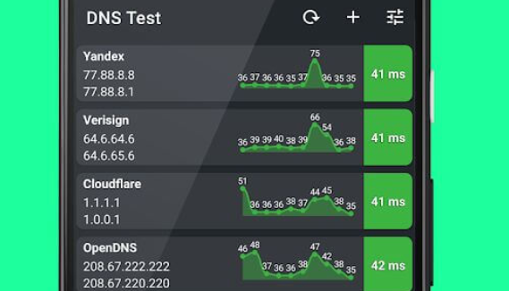 DNS Speed Test app