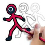 down Stickman Draw animation(Premium Unlocked)5.3.11.1s For Android