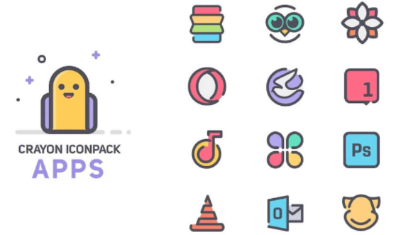 Crayon Icon Pack apk