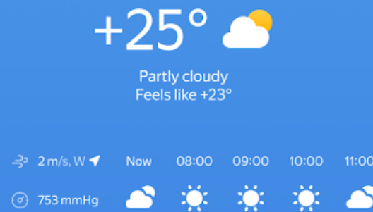 Yandex Weather apk