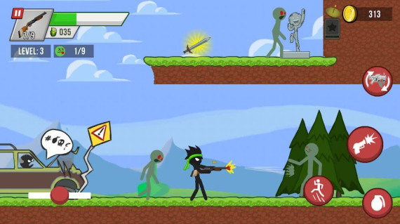 Stickman vs Zombies mod apk