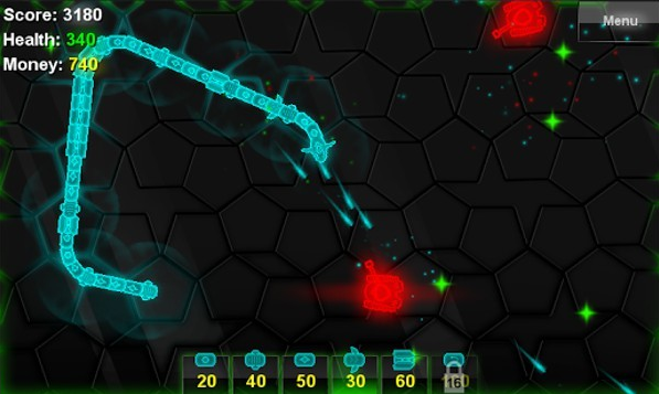 Glow Snake game