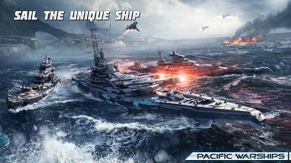 Pacific Warships mod apk 1.1.26 Free Version