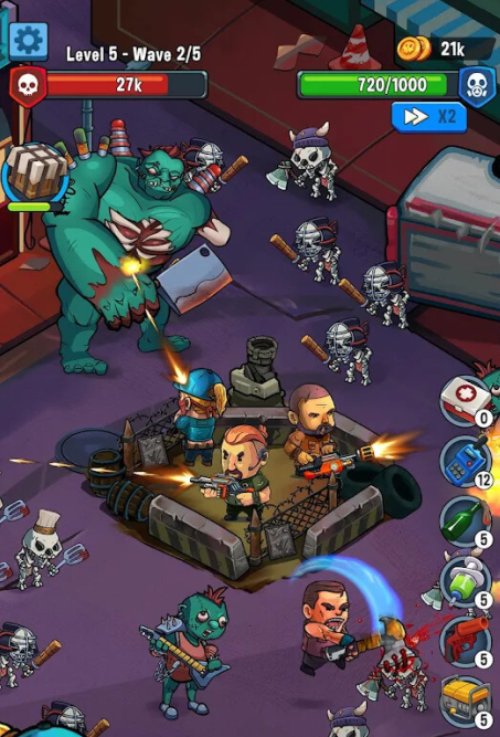 Zombie idle City defense mod apk